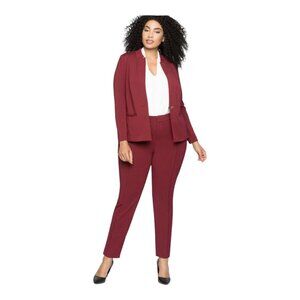 Lane Bryant Eloquii Slim Pant Suit Plus Size Pant and Jacket Size 28S NWT